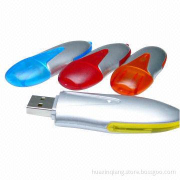 USB Drive with ABS Plastic Material, 128MB-64GB Capacity, Color Custom, Logo Design, USB2.0/3.0